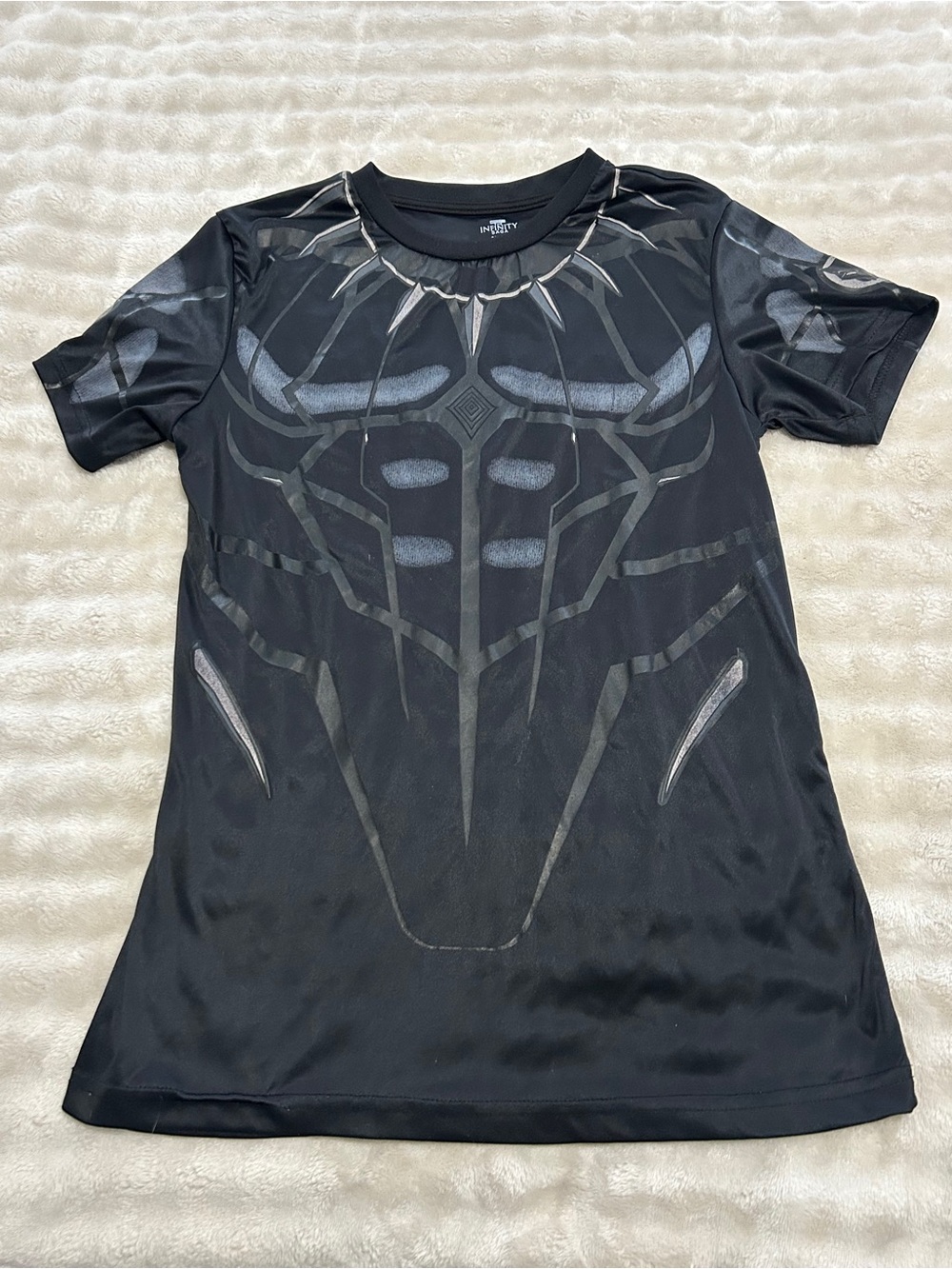 Infinity Marvel Black Graphic Short-Sleeve Athletic Tee